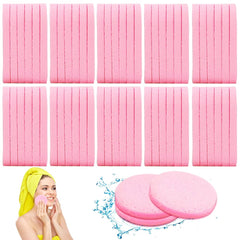 Esponjas faciales Krgiqn con compresión, paquete de 120, ideal para uso diario suave.