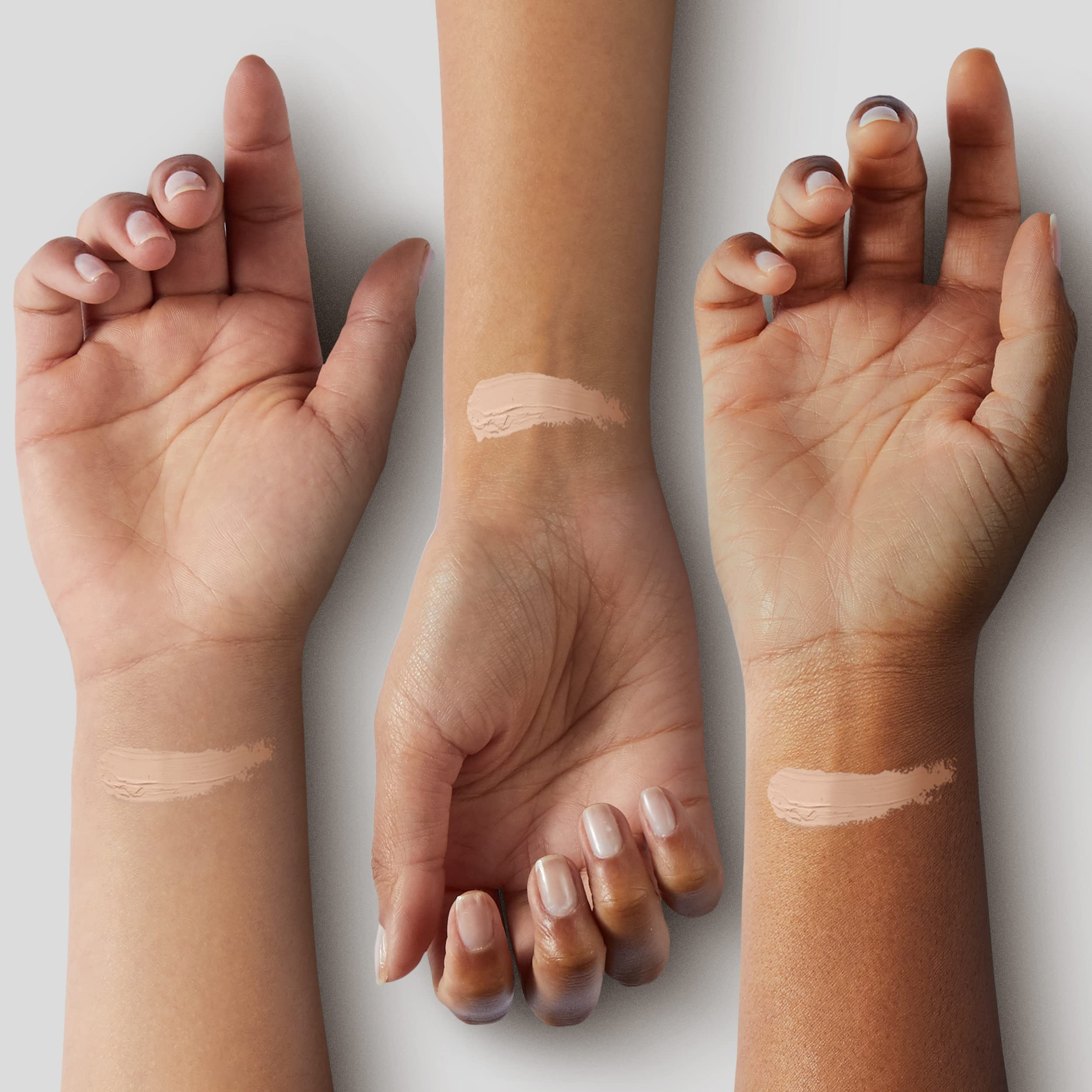 Kriloneal CC Cream swatch indicates waterproof, long-lasting wear.