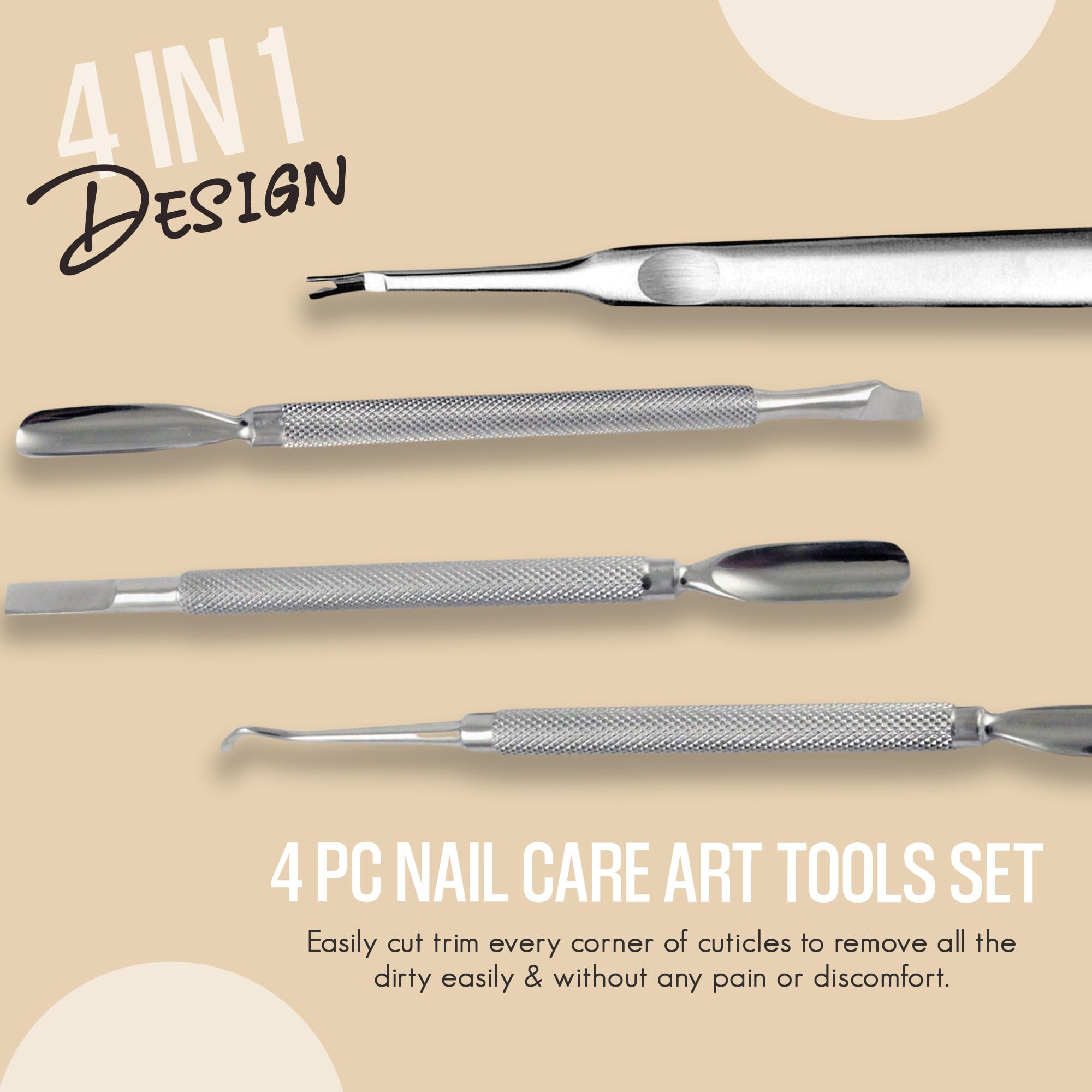 Krisp Beauty kit de herramientas para manicura y pedicura en casa