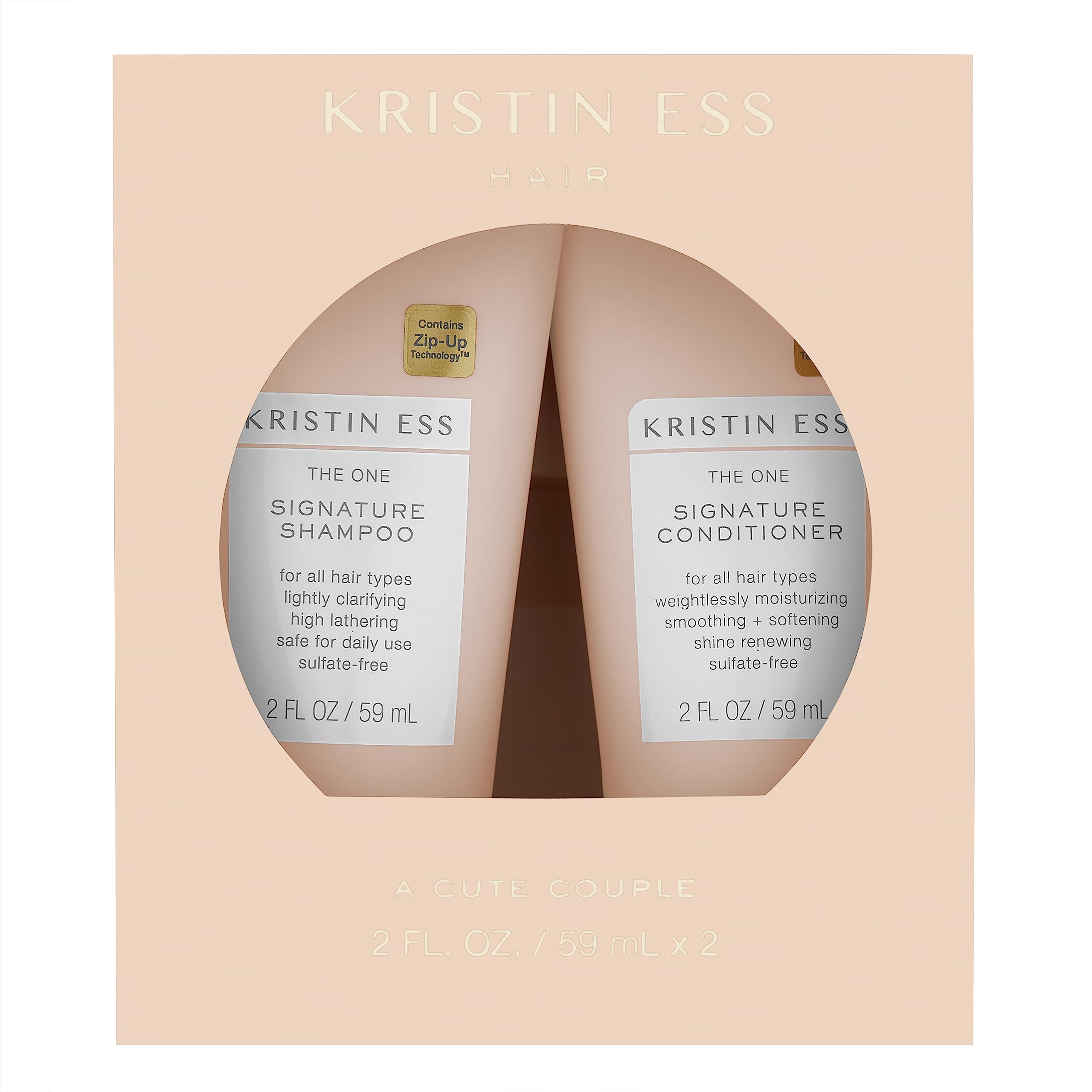 Kristin Ess One Signature Shampoo, botella: limpieza diaria suave y brillo natural para todo tipo de cabello.