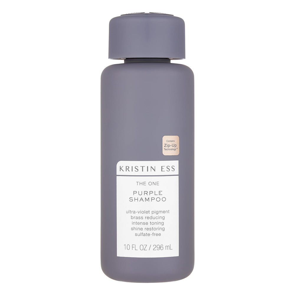 Kristin Ess The One Purple Shampoo: botella morada para neutralizar tonos amarillos