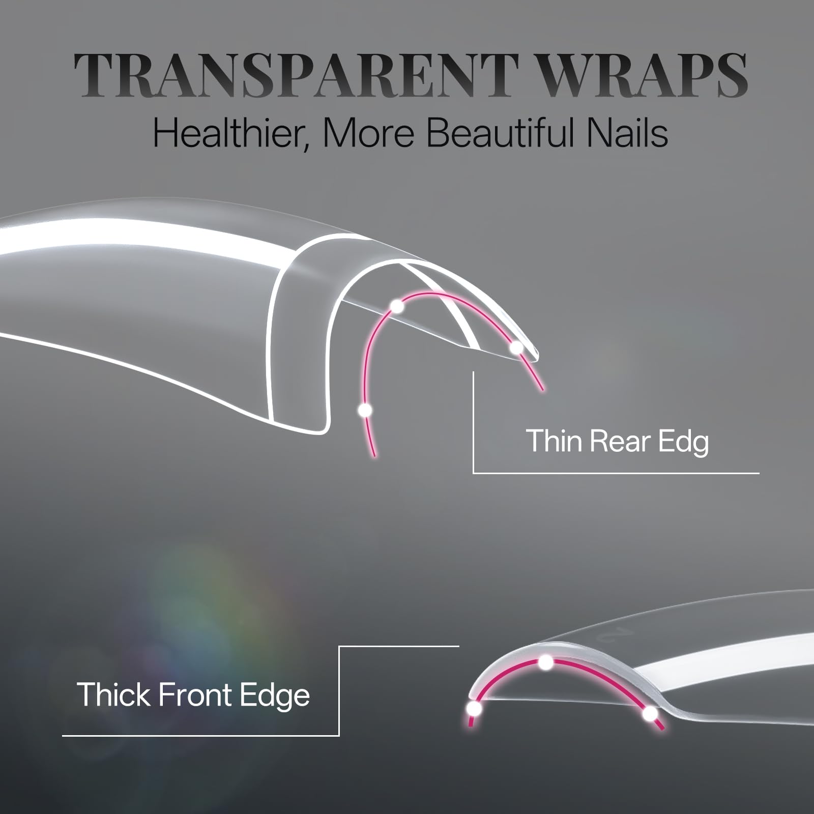 Krofaue caja de almacenamiento para puntas de uñas, ordena y protege las piezas.
