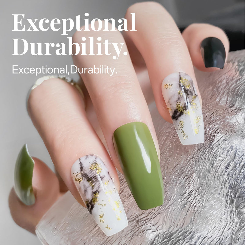 Krofaue puntas de uñas con forma ataúd para estilo personalizado.