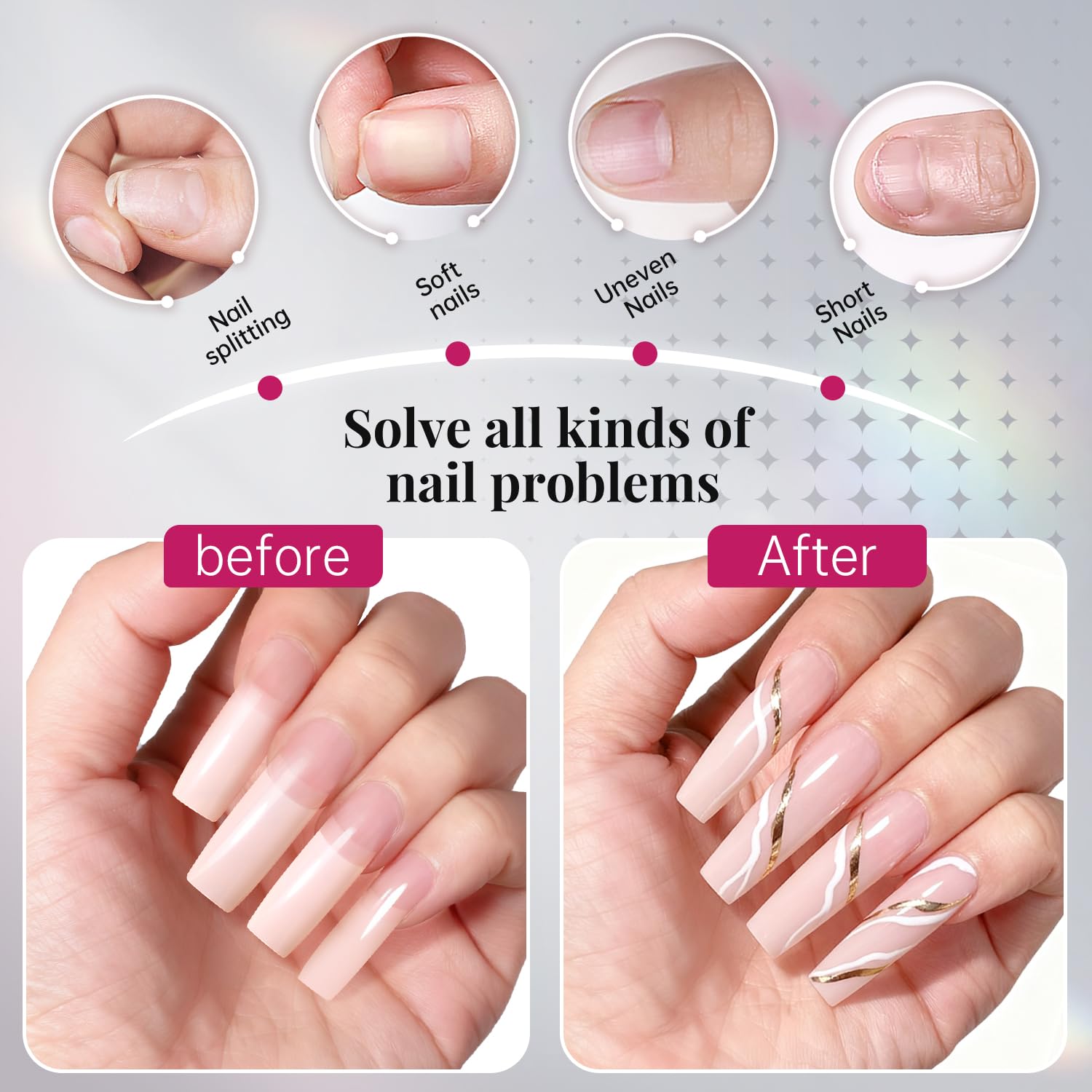 Uñas para casa y arte en uñas con Krofaue.