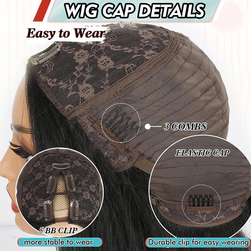 KRSI V-Part Wig cuidado del cabello sintético para evitar enredos