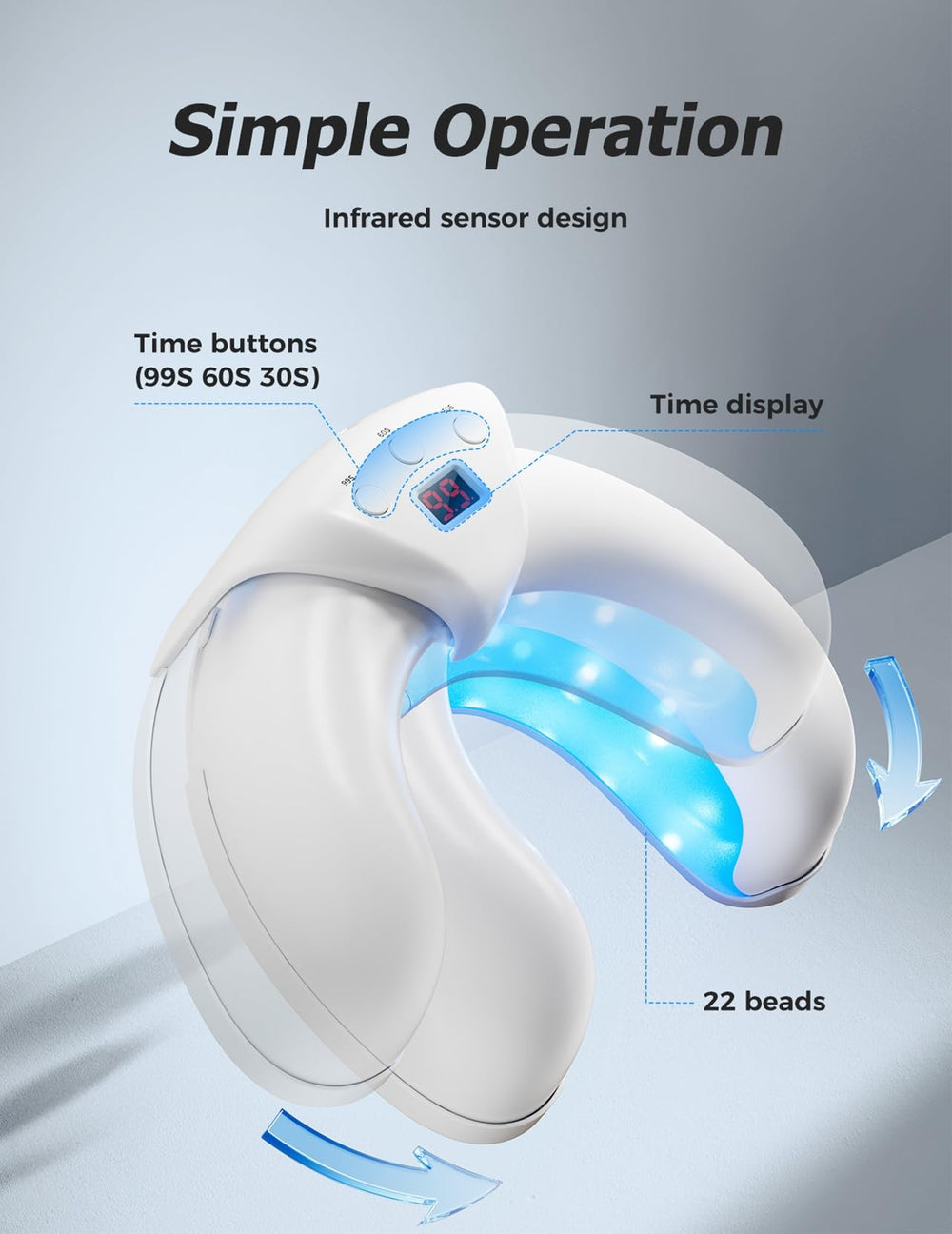 KSEI sensor inteligente activa la luz automáticamente sin tocar.
