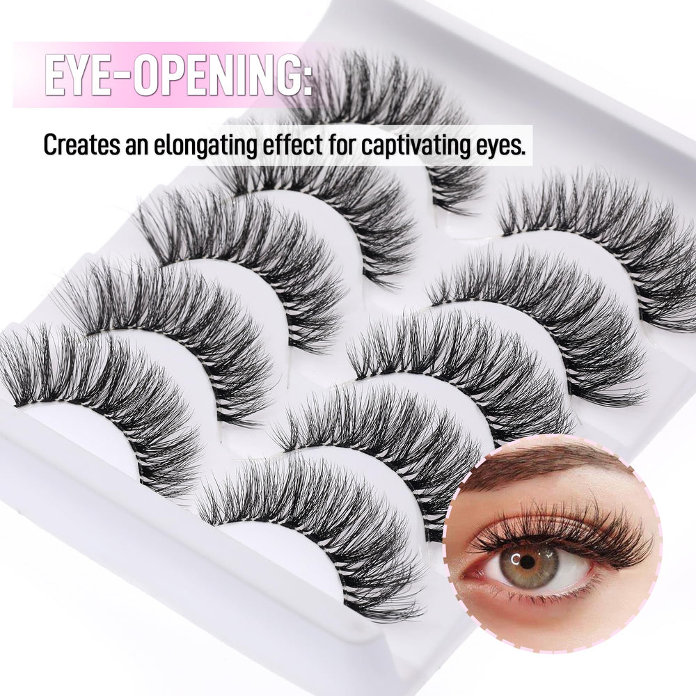 Pestañas KSYOO volumen 3D para textura esponjosa y rica.