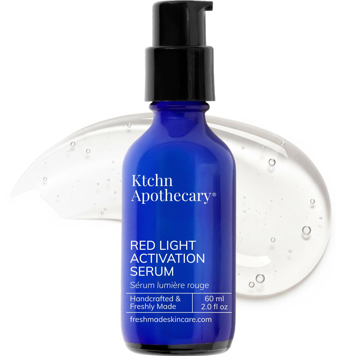 Ktchn Apothecary-serum-luz-roja para rostro y cuello, promueve firmeza y luminosidad.