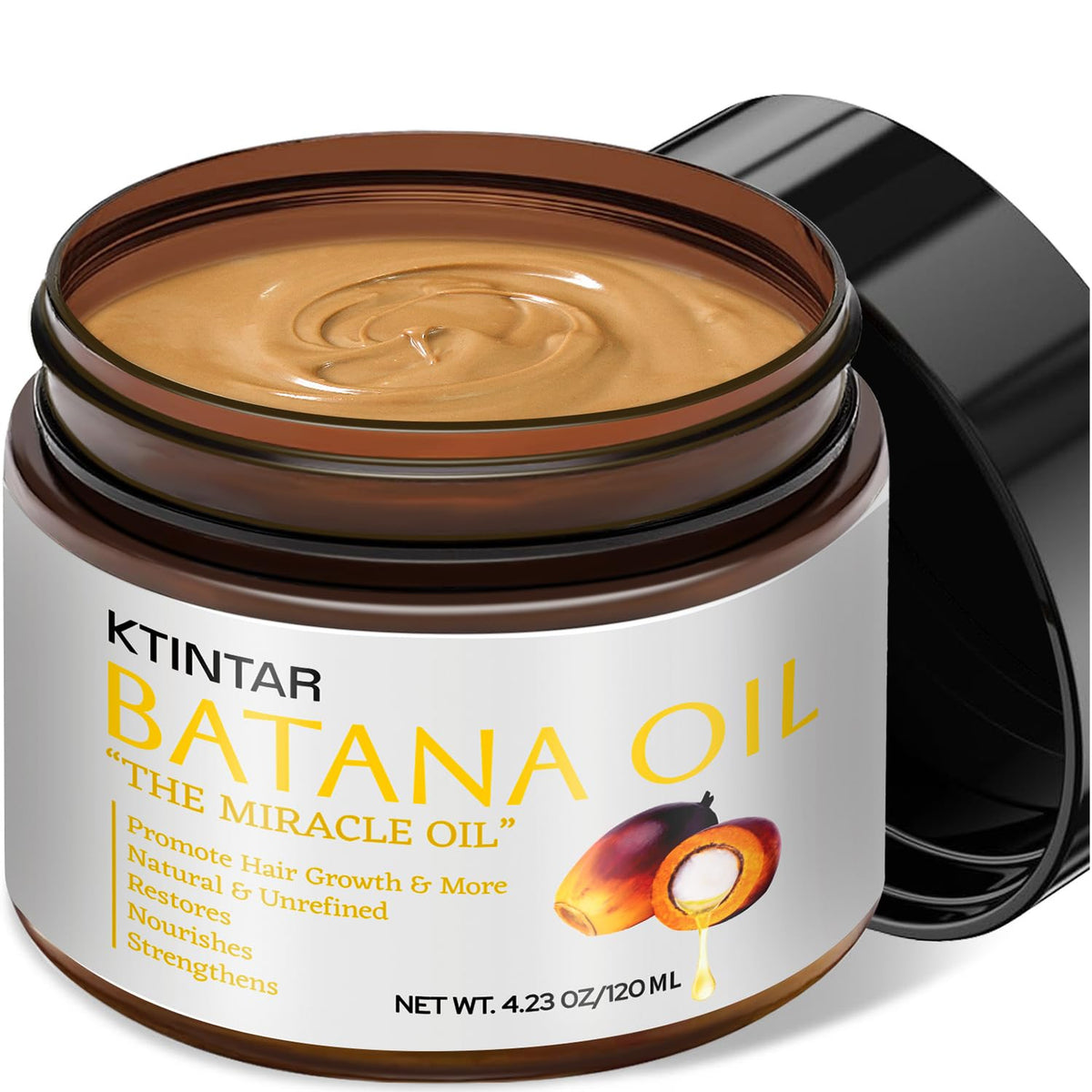 Ktintar Batana huile bouteille naturelle pour cheveux nourris et éclatants