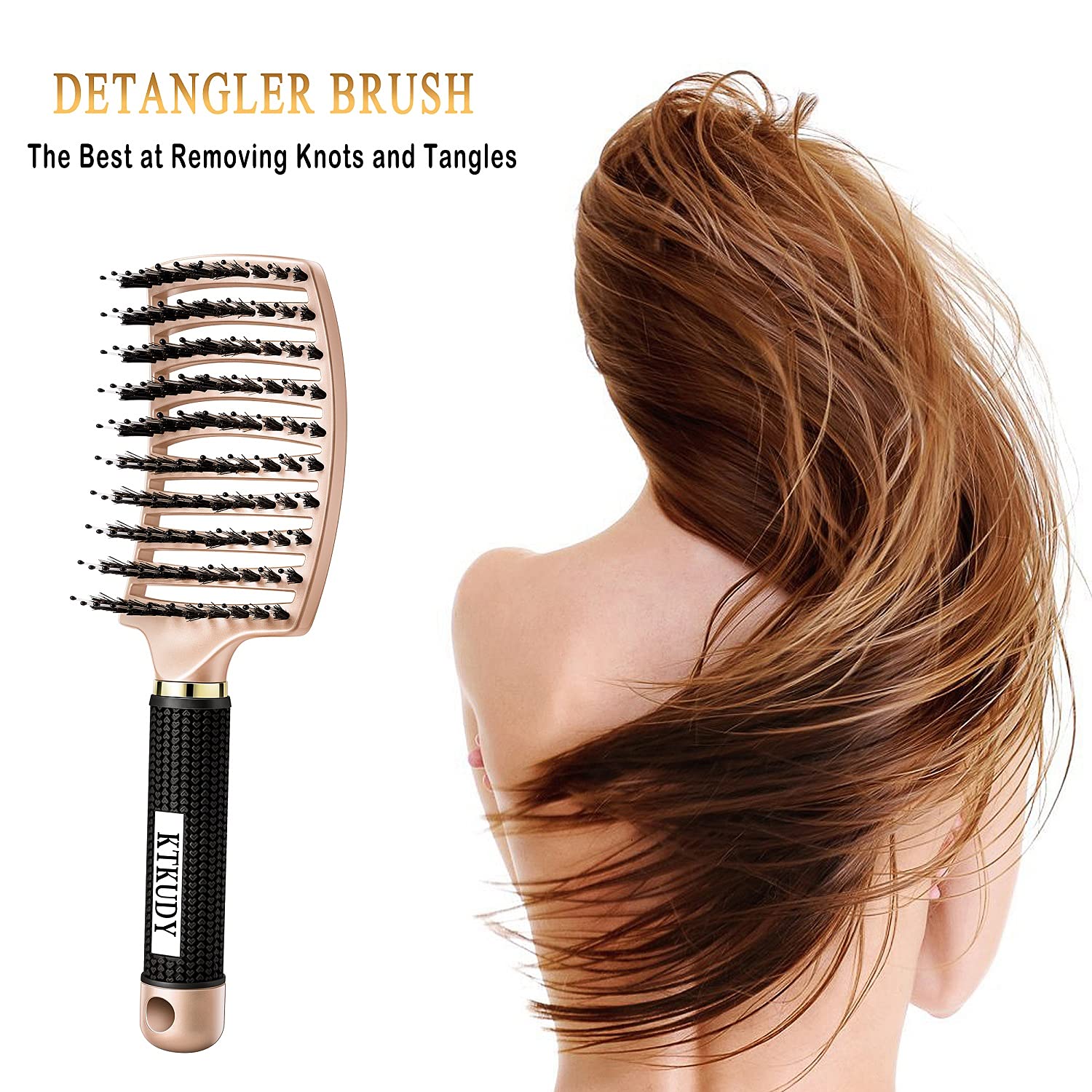 KTKUDY cepillo desenredante para cabello mojado desenreda sin dolor