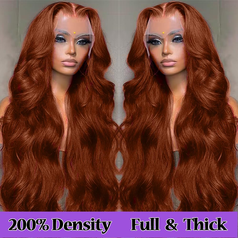 KTOOYKE Rizos cuerpo 13x6: cabello humano densidad 200 para peinados versátiles