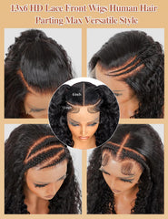 Kucmir frontal 13x6 con encaje natural y línea de cabello realista