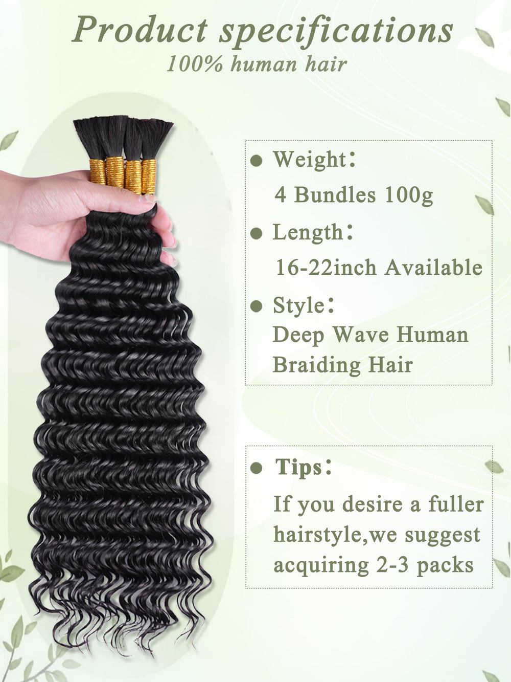 KULYMUWIG bulk para trenzas, brinda volumen y flexibilidad para múltiples estilos.