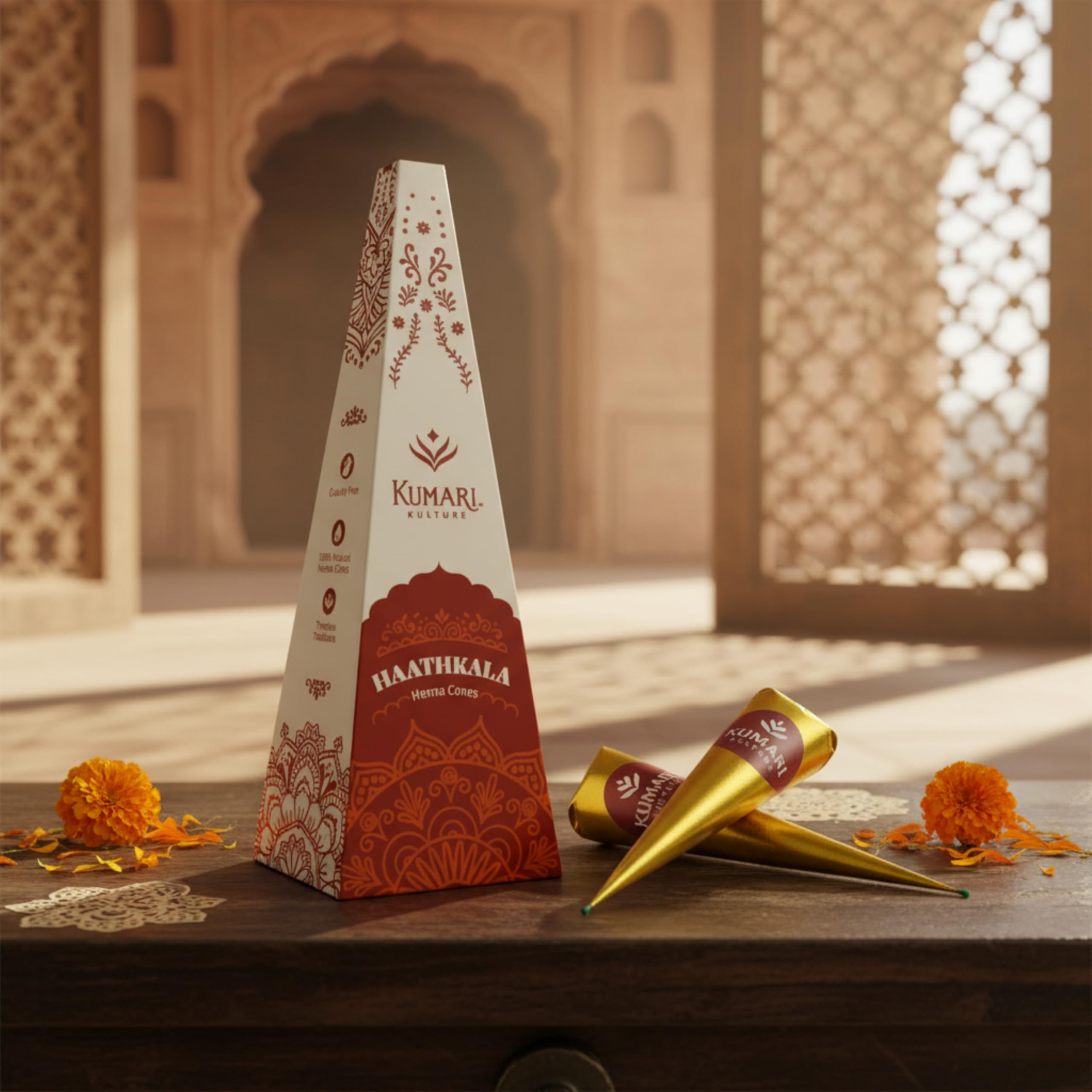 Kumari Kulture henna de Rajasthan color intenso y duradero