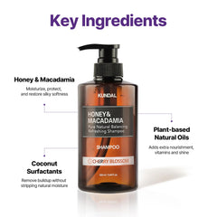 KUNDAL aceites de argán y macadamia para nutrición profunda del cabello.