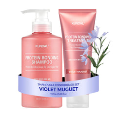 KUNDAL Protein Bonding Champú botella: refuerza el cabello y limpia suavemente