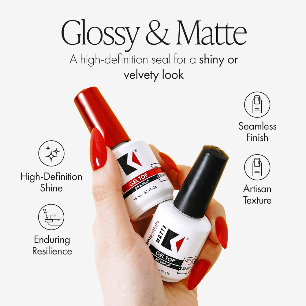 KUPA Gelfinity base coat en aplicación rápida para fijar la uña.