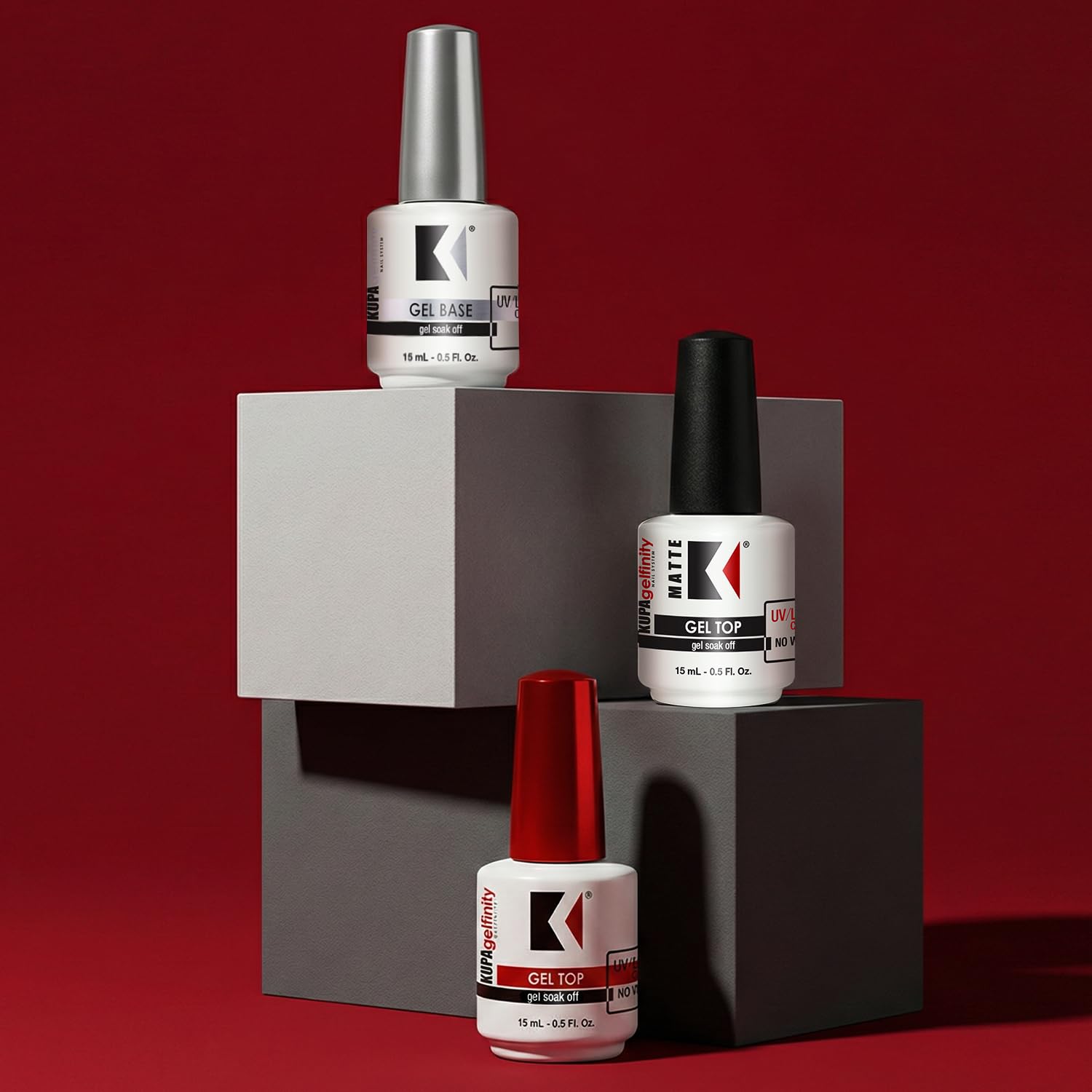 KUPA GelFinity envase de 15 ml para uso práctico.