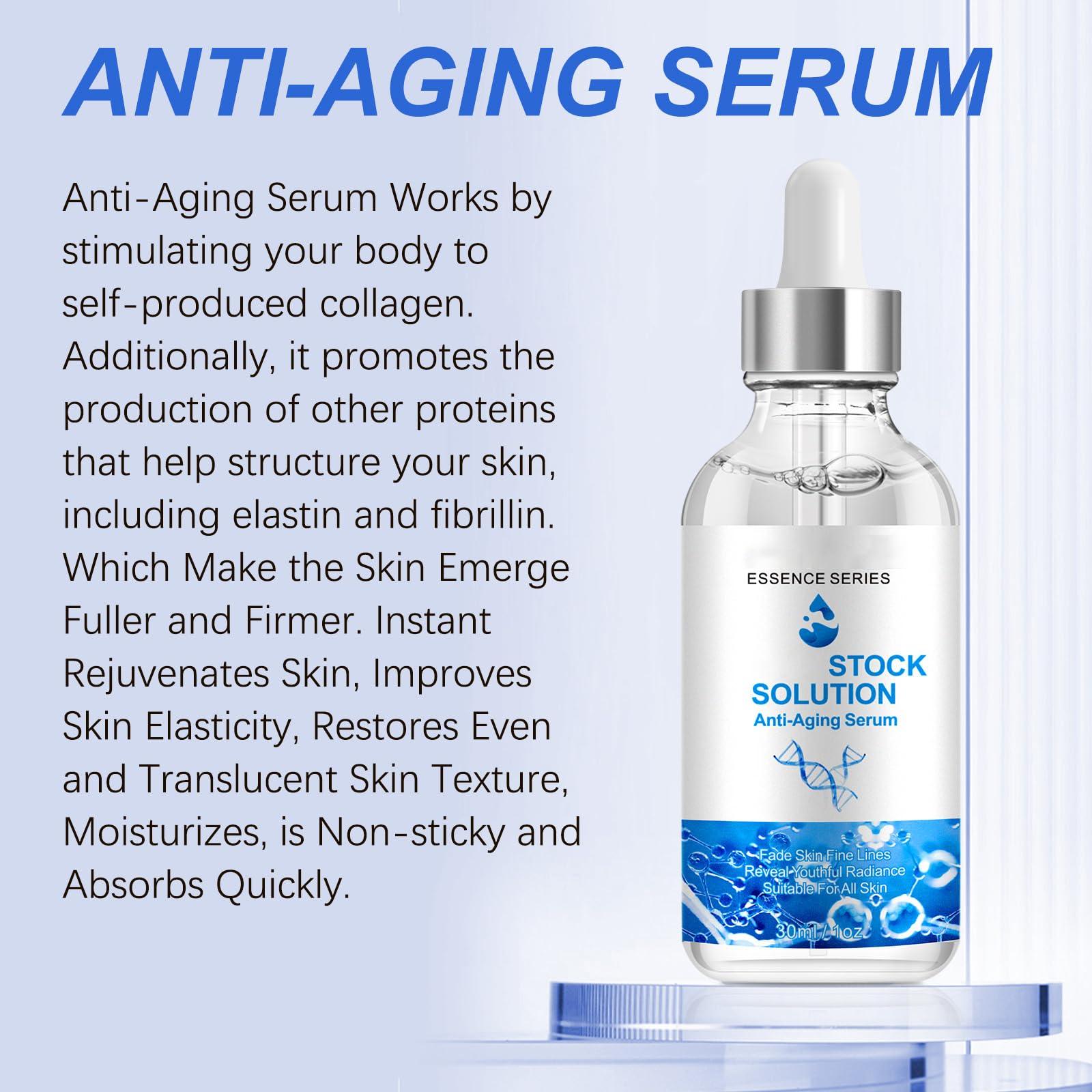 Kurchugo Serum Facial con textura cremosa, ideal para hidratación rápida.