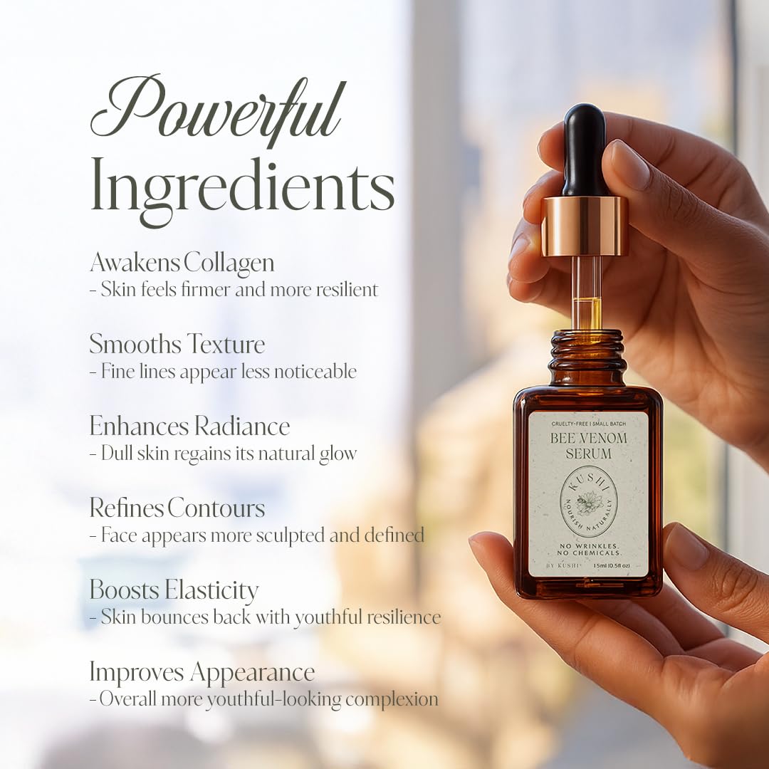 KUSHI Venin d'Abeille, apaisement grâce au propolis et à la gelée royale