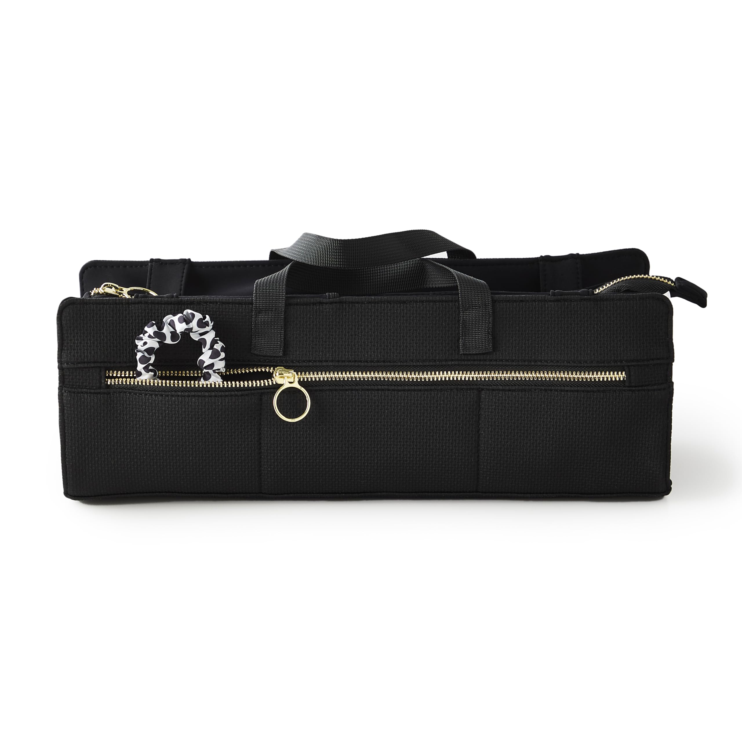 KUSSHI bolsa herramientas cabello: bolsillos elásticos para cepillos y accesorios.