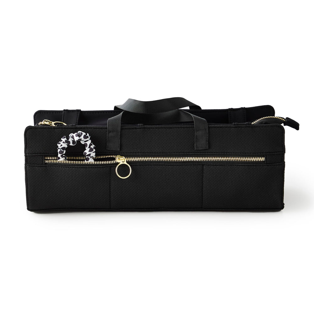 KUSSHI bolsa herramientas cabello: bolsillos elásticos para cepillos y accesorios.