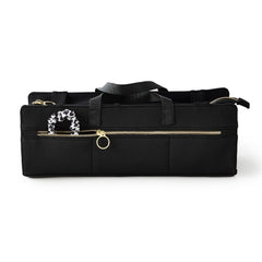KUSSHI bolsa herramientas cabello: bolsillos elásticos para cepillos y accesorios.