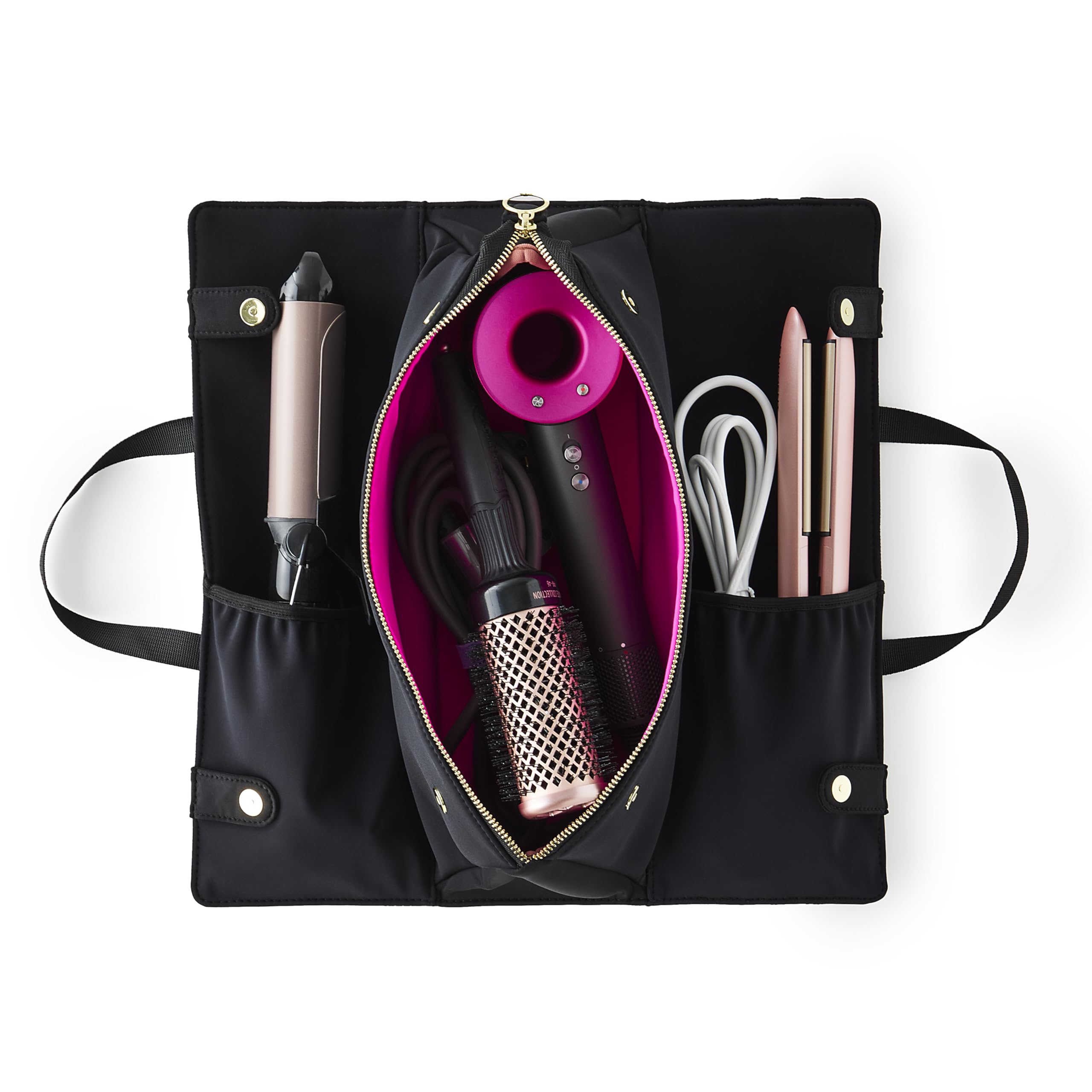 KUSSHI bolsa herramientas cabello: exterior negro y protección para tus herramientas.