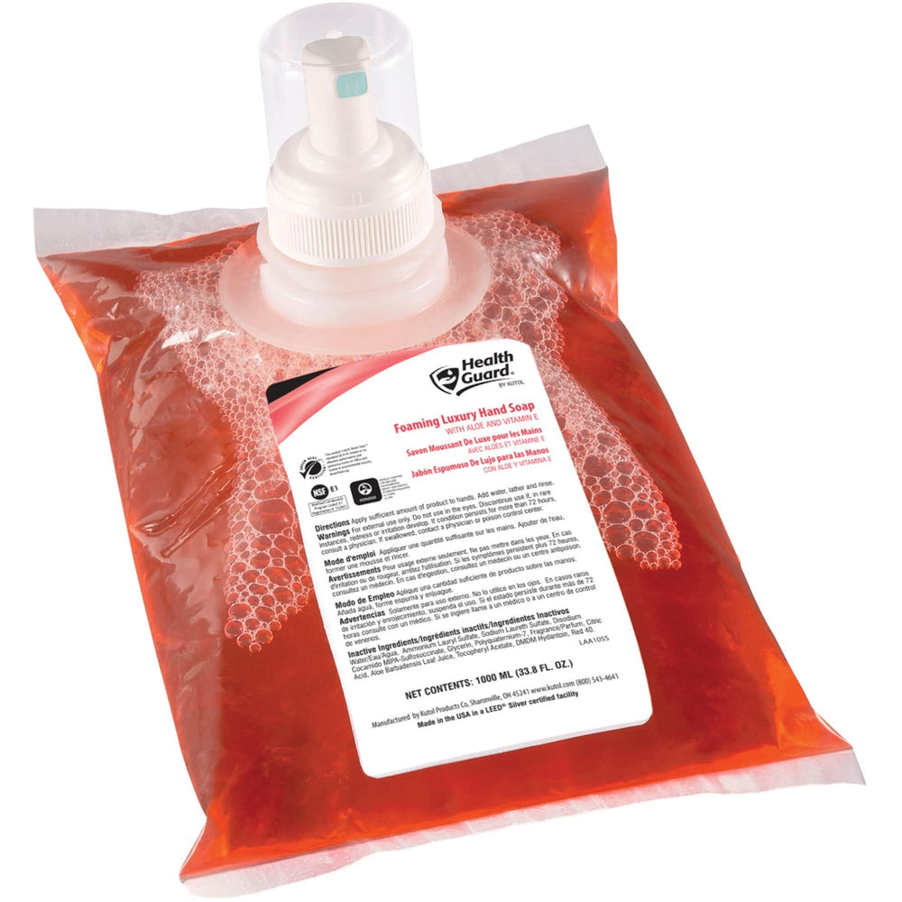 Kutol Health Guard recarga de espuma rosa con fragancia tropical para uso diario
