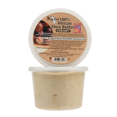 Kuza crema blanca, textura cremosa lista para aplicar en piel.