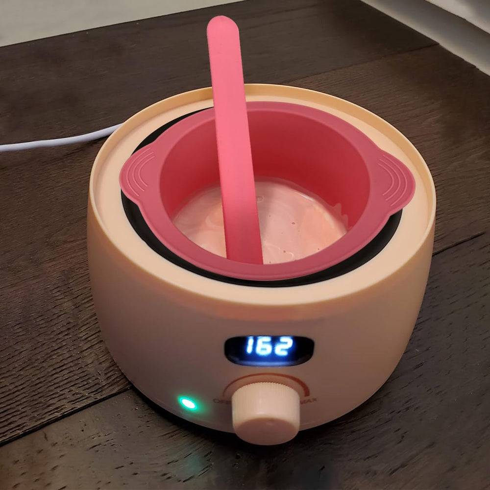 KVZVK espátula para cera rosa, aplica y mezcla con precisión.