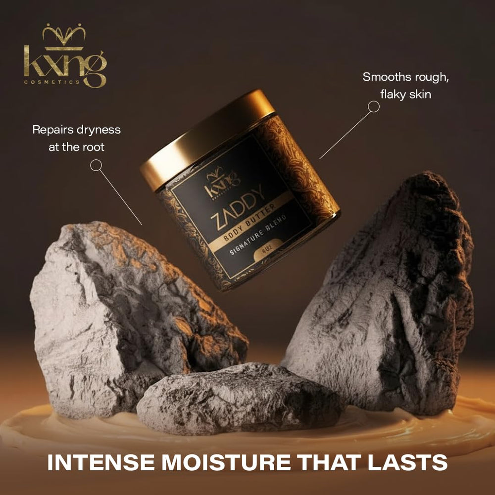 Beurre corp KXNG au karité bio texture riche, soin quotidien nourrissant