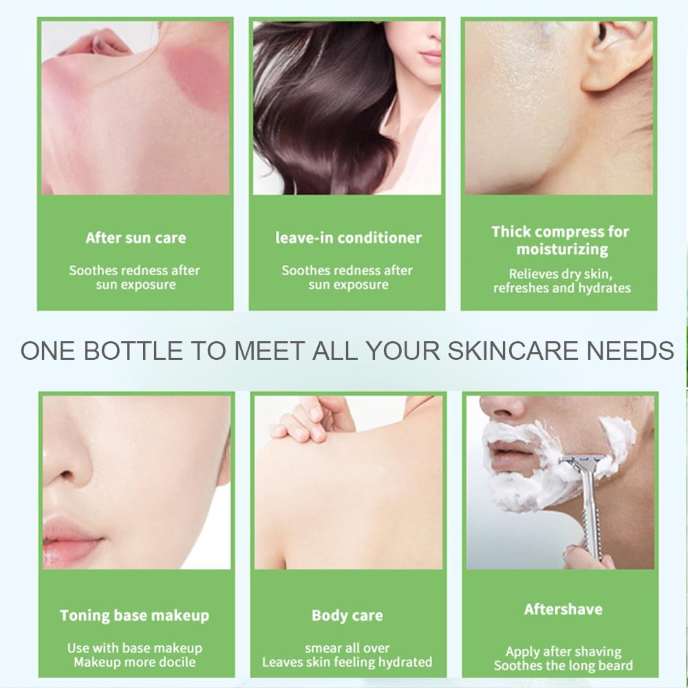 KYAALN Aloe gel hidratación cabello: cuidado de puntas y cuero cabelludo