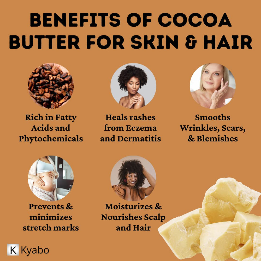 Aroma cacao de Kyabo mantiene frescura, perfecto para repostería y cosmética casera.
