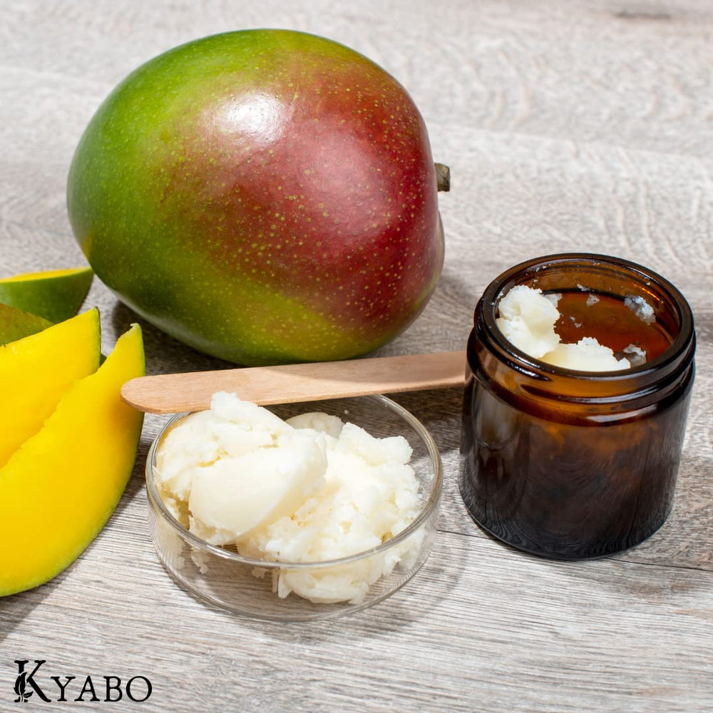 Kyabo Mantequilla de Mango Puro para nutrición de piel seca.