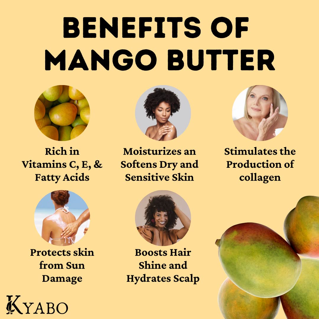 Kyabo Mantequilla de Mango Puro textura cremosa ideal para hidratación diaria.
