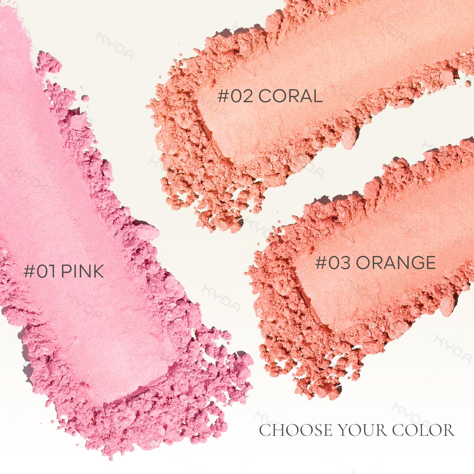 KYDA Aplicación Mejillas Rosa Brillo intensifica el color en pómulos sin esfuerzo.