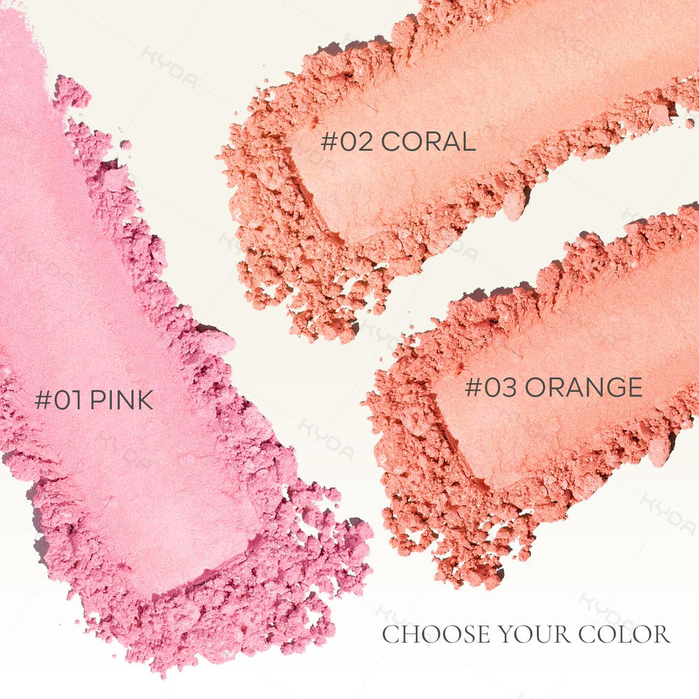 KYDA Aplicación Mejillas Rosa Brillo intensifica el color en pómulos sin esfuerzo.