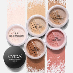 KYDA base polvo mineral, dispersion-ligera que se integra sin pesadez.