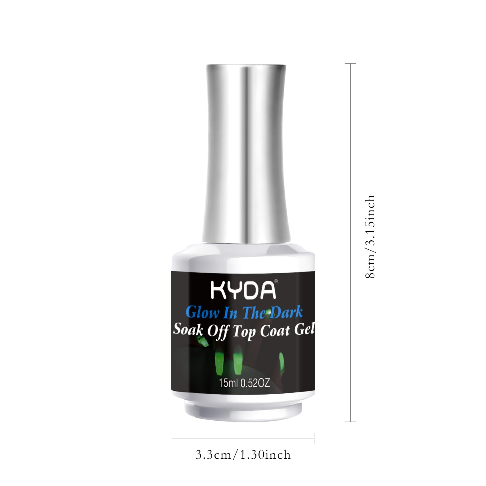 KYDA brillo duradero para arte de uñas nocturno