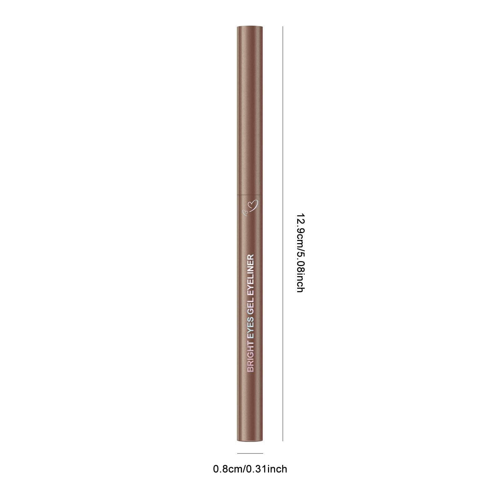 KYDA delineador gel marron claro empaque compacto y facil de transportar