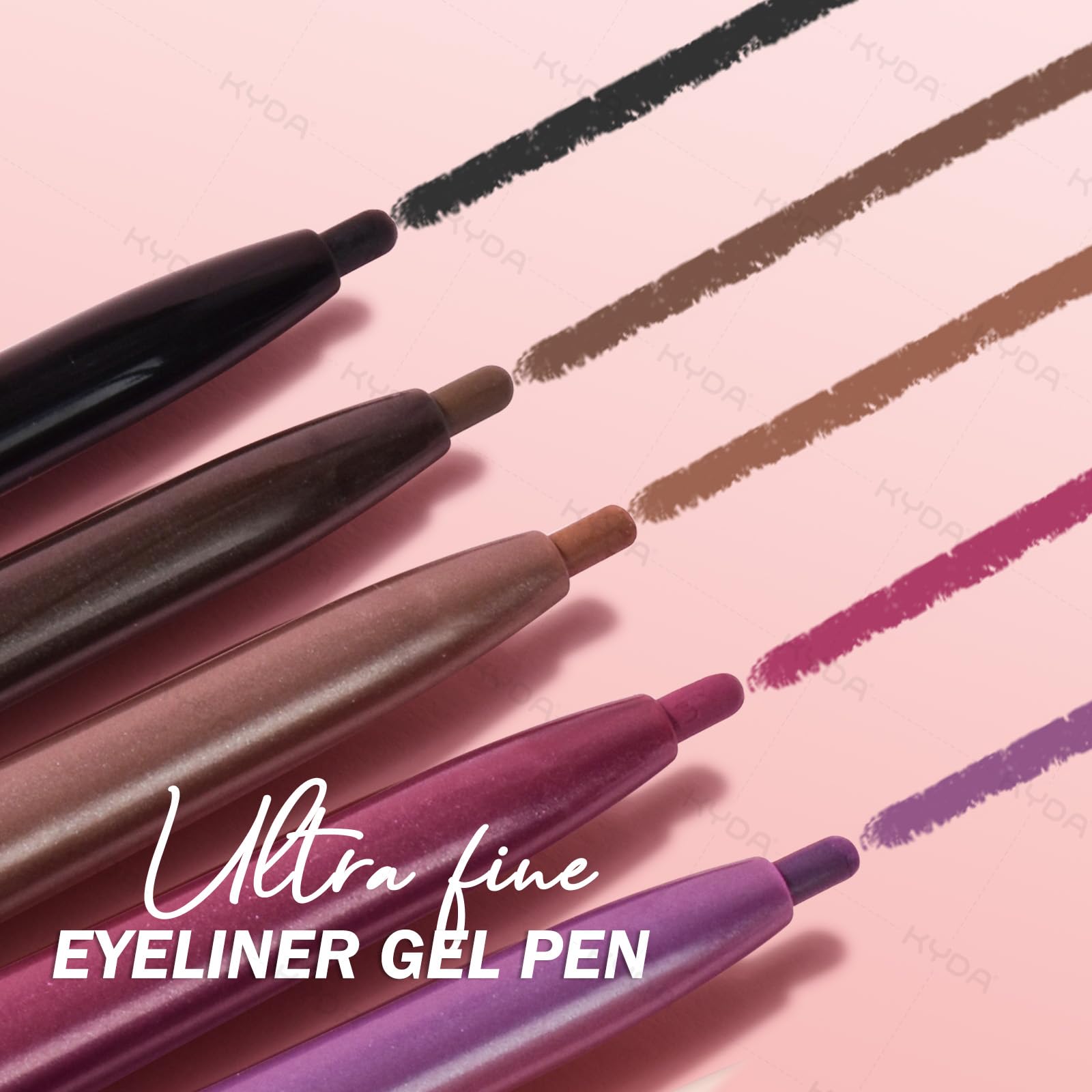 KYDA delineador gel marron claro textura cremosa para aplicar con suavidad