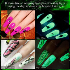 KYDA emite fluorescencia en la oscuridad con este gel top coat