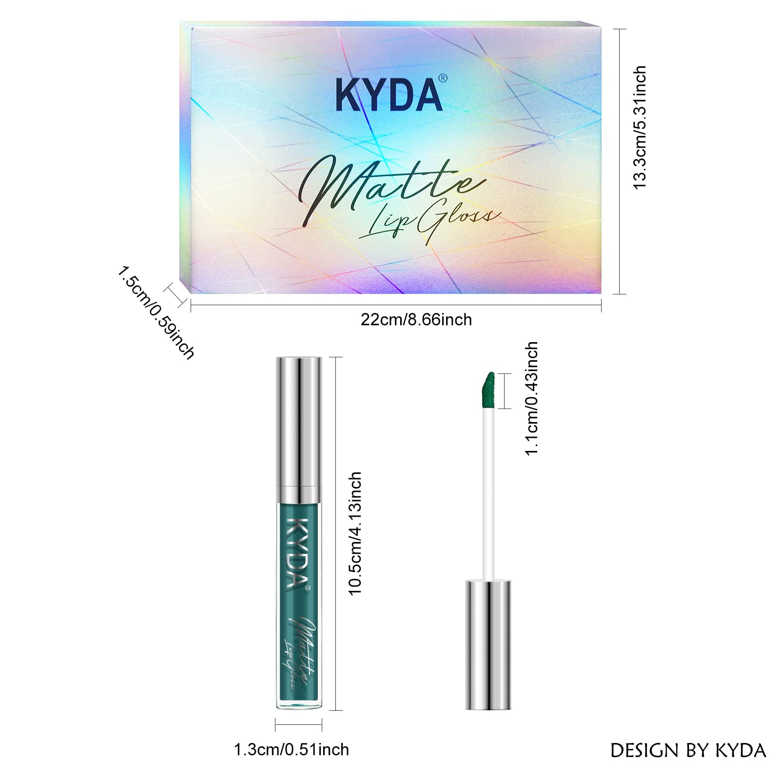 Envase elegante KYDA, ideal como regalo y para tocador.