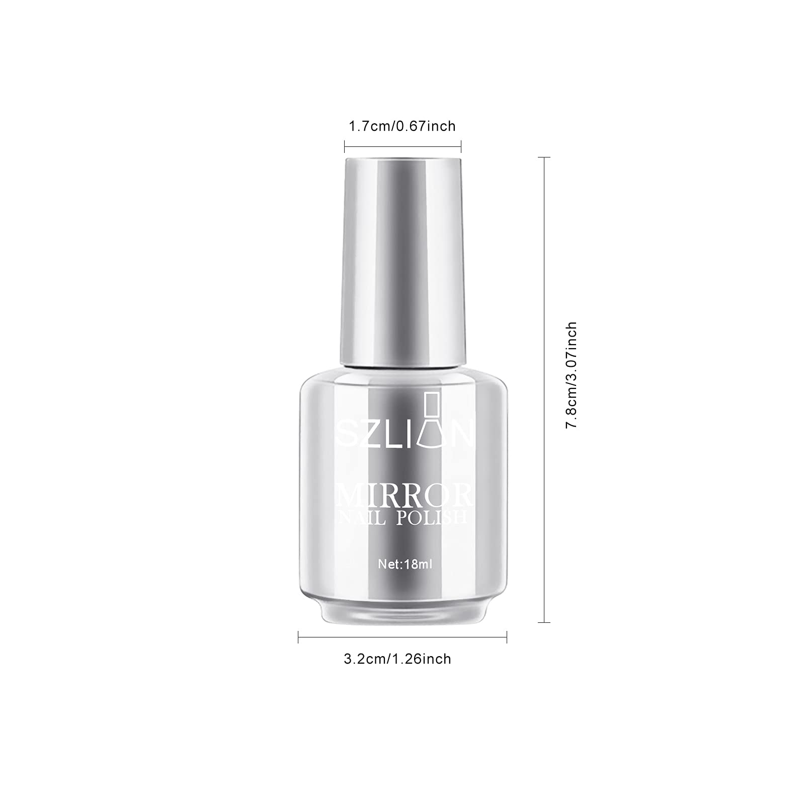 KYDA Esmalte Espejo Oro ideal para uso diario con brillo reflectante.