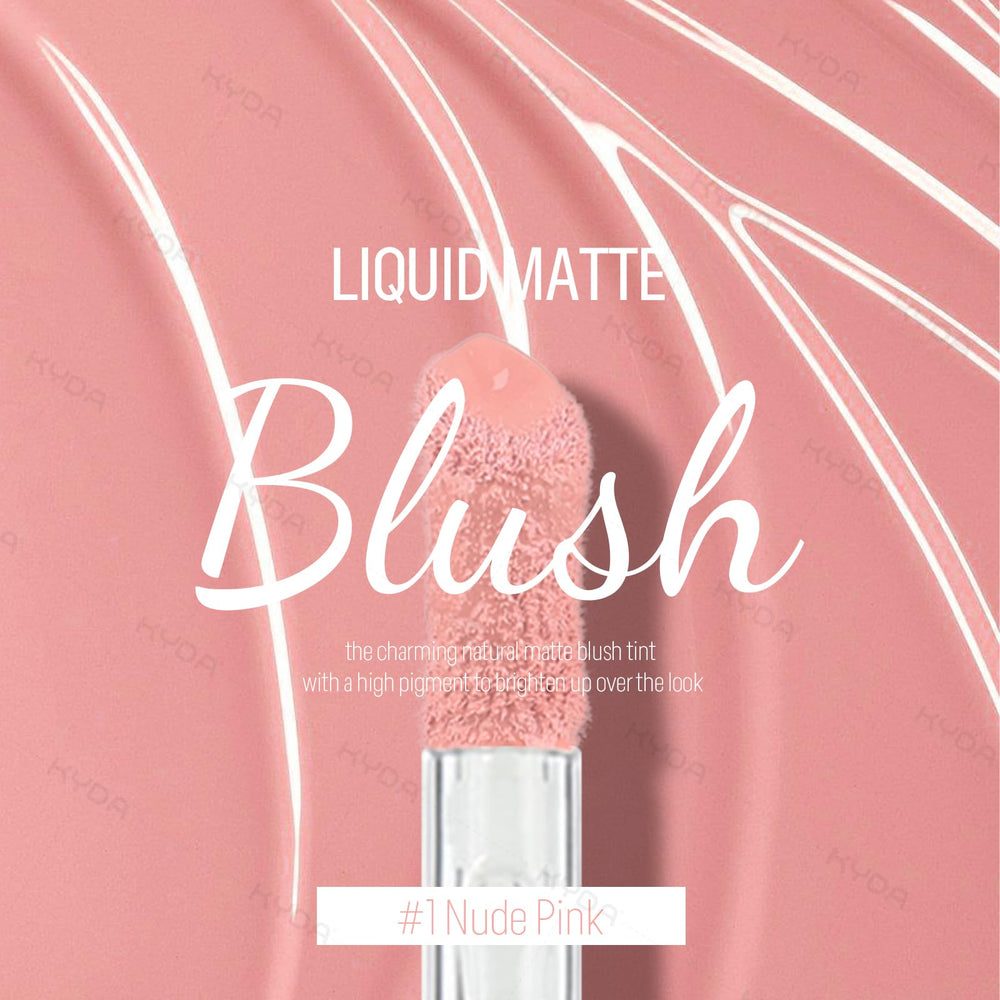 KYDA Liquid Blush con aplicador suave facilita una aplicación uniforme y rápida.