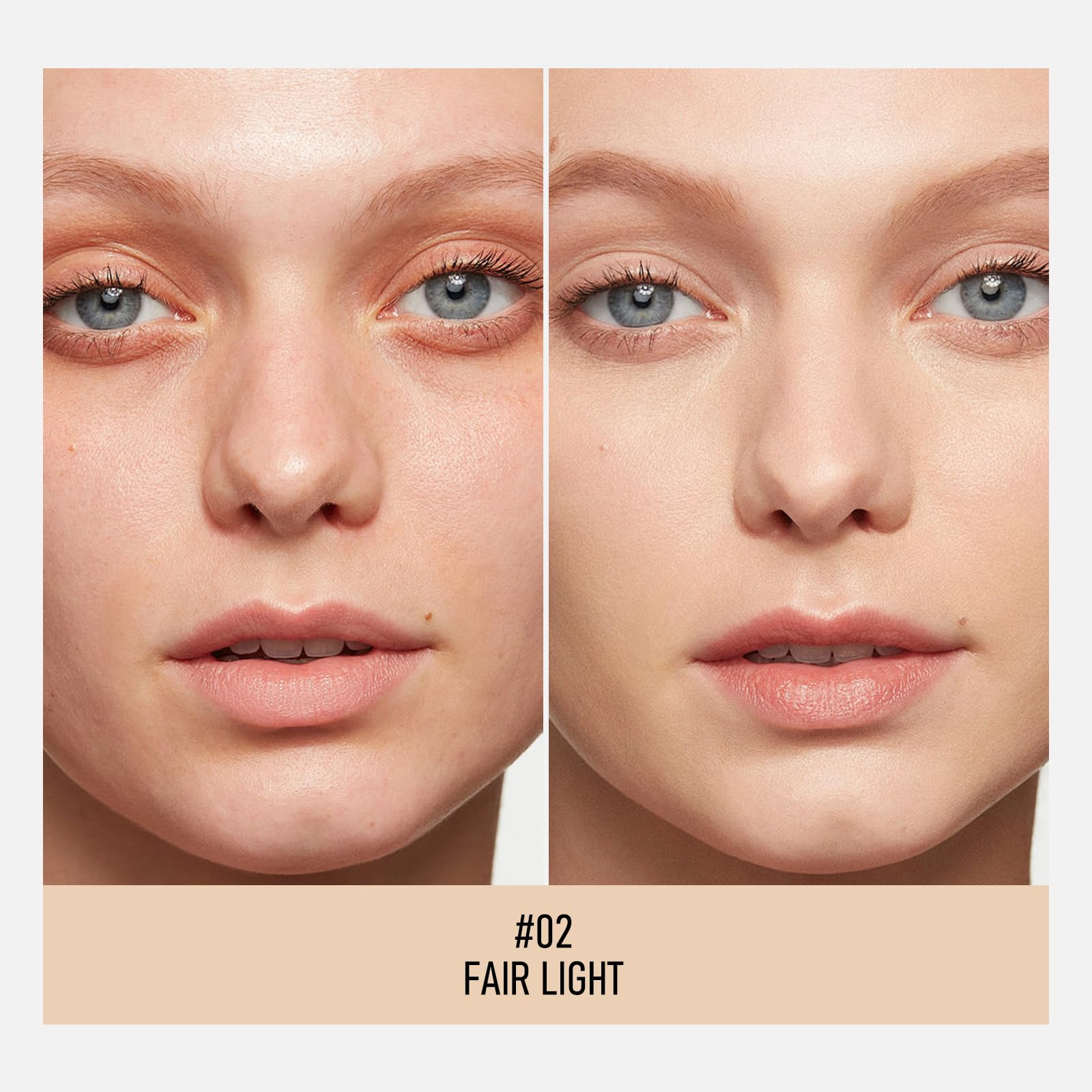 KYDA Mineral Powder Foundation: envase de vidrio que conserva la fórmula ligera.