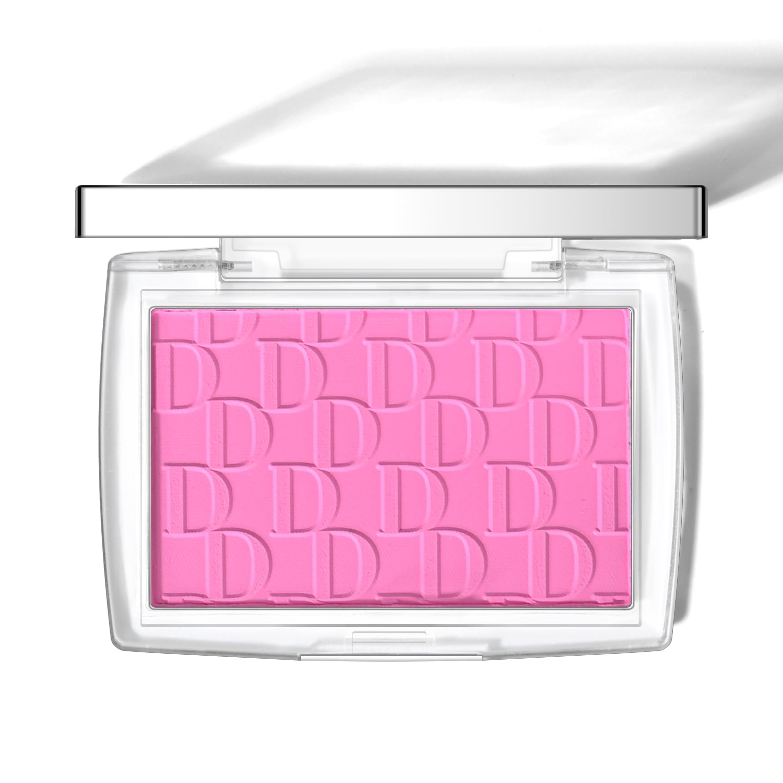 KYDA Pink Blush compacto primer plano, acabado natural para un look suave.