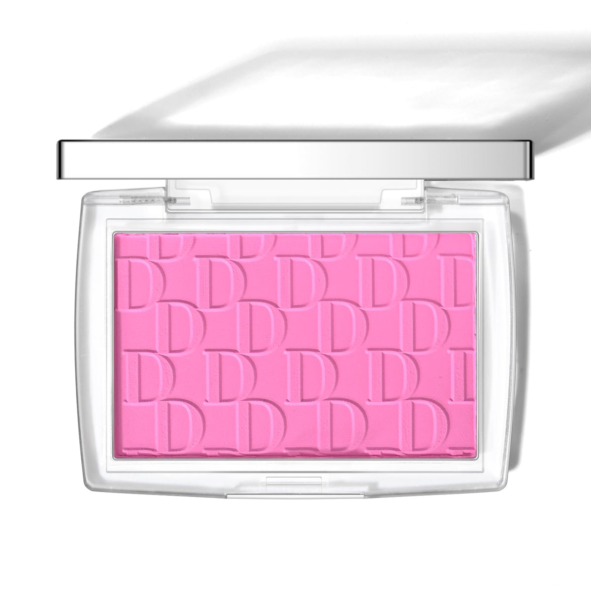 KYDA Pink Blush compacto primer plano, acabado natural para un look suave.