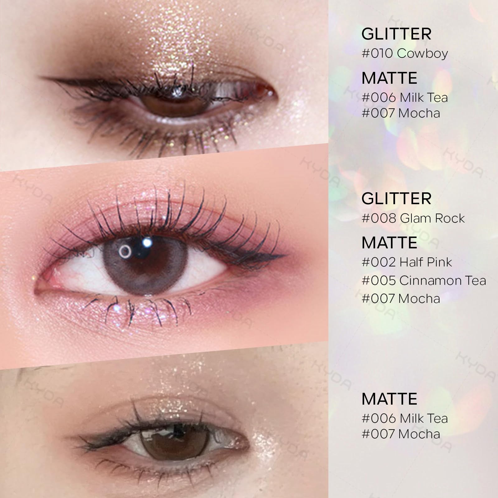 KYDA sombra Beige Luna brillo suave para resaltar la mirada